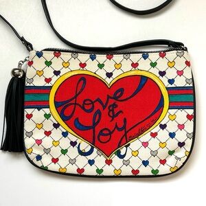 Brighton Love & Joy Colorful Heart Crossbody Bag